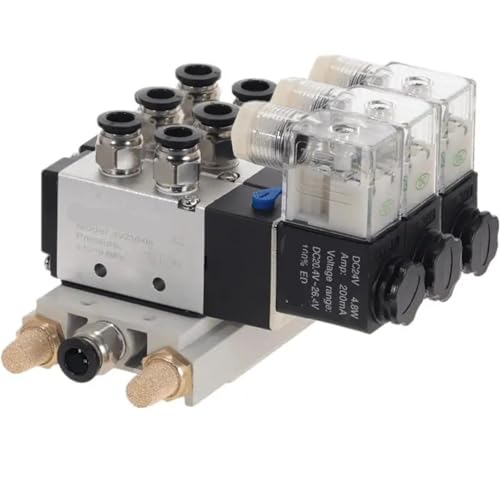 Électrovanne pneumatique 4V210-08 évite les fuites d'air comprimé DC 24V 10mm