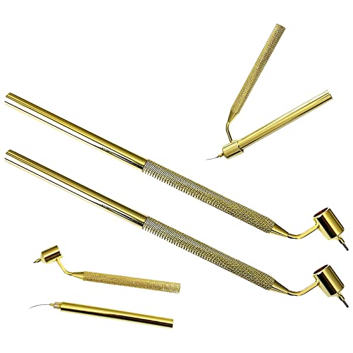 Pluma de Pintura de Línea Fina: 2 Piezas Inclinada, Escritura Fluida, Rotulador Aplicador, Herramientas de Dibujo para Astillas, Reparación de Arañazos