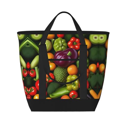 Sac de courses isotherme noir pour le marché et les sorties des adultes