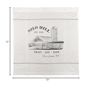 Piper classics silo hill shower curtain 72×72  urban country home decor