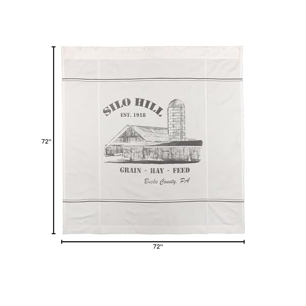 Piper classics silo hill shower curtain 72×72  urban country home decor