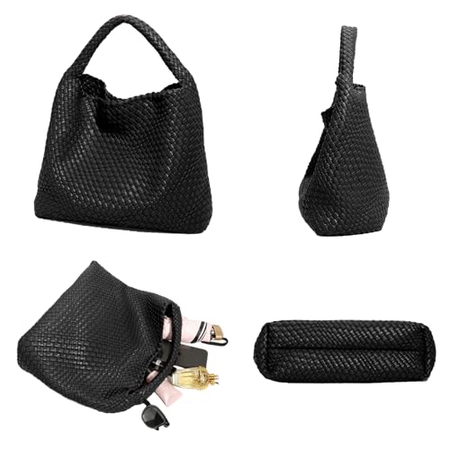 Tote Bag Shoulder Handbags for Women Hand bag Large Capacity Travel Woven Lightweight Purse Hobo Slouchy Bags3