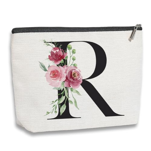 Initial Makeup Bag, Personalized Gifts for Women, Bridesmaid Gifts, Birthday Gifts for...