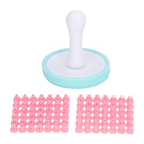 BORDSTRACT Letter Cookie Stamps, Cookie and Fondant Stamp, Alphabet Shape DIY Biscuit Cake Mold for Baking Tool, Flexible Fondant Impress Embosser Cutter