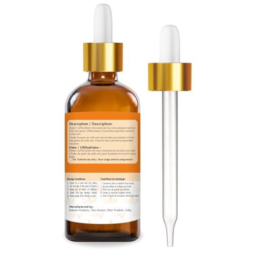 Image of Crysalis Green Coffee Bean Oil 100 ml (3.38 fl oz) - Lightweight Botanical Oil for Skincare, Serums & DIY Formulations