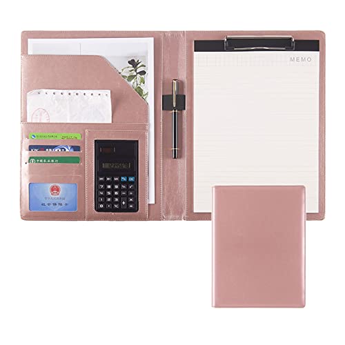 Fichiers de conférence A4 rose et porte-documents polyvalent pour le bureau