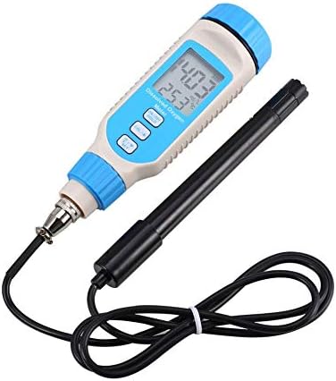 PH Meter Digital Water Quality Tester Dissolved Oxygen Meter Portable Pen Type Ater Quality Tester Dissolved Oxygen Analyzer Handheld Temperature Sensor 0-20.00mg/L Measurement