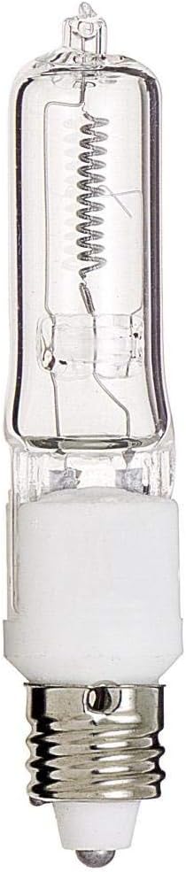 JD Type E11 Base Halogen Light Bulbs (8 Pack) 50W 120V Clear Mini Candelabra Flood Light 2700K Warm White for Chandeliers, Pendants, Table Lamps