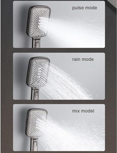 Robinet de baignoire cascade en laiton massif noir et chrome - 3