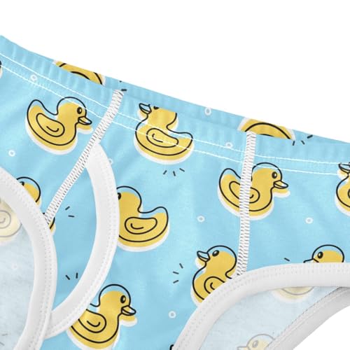 Boys' Underwear Cotton Little Boys Yellow Duck Briefs Soft Toddler Underwear 2T-8Y4