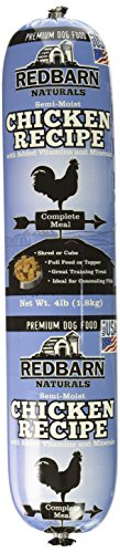 Redbarn Pet Products Chicken and Liver Food Roll, Net Weight 4 lbs