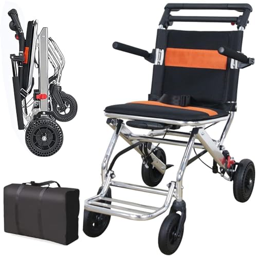 LY Silla de ruedas plegable, portátil y de viaje for adultos y niños.(02)