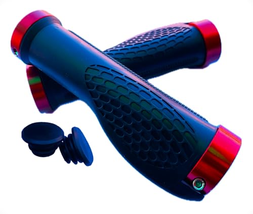 Image of Wavva Bike Handlebar Grips, Bicycle Handle Bar, for BMX, Mountain, MTB, Beach Cruiser, Scooter, Folding Bike, Soft Non Slip Rubber Hand Grip Comfortable.