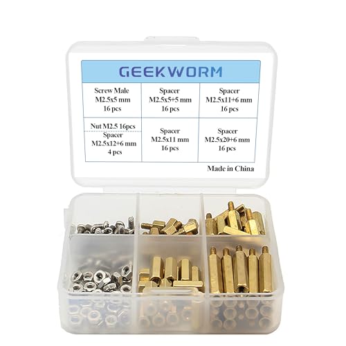 Geekworm Raspberry pi CXg[c[ M2.5V[Y Zp^JXy[T[ + X^hIt + ibg + lW܂݁A [P[XPi4B / 3B +/ 3B / Zero WpANZT[Lbg
