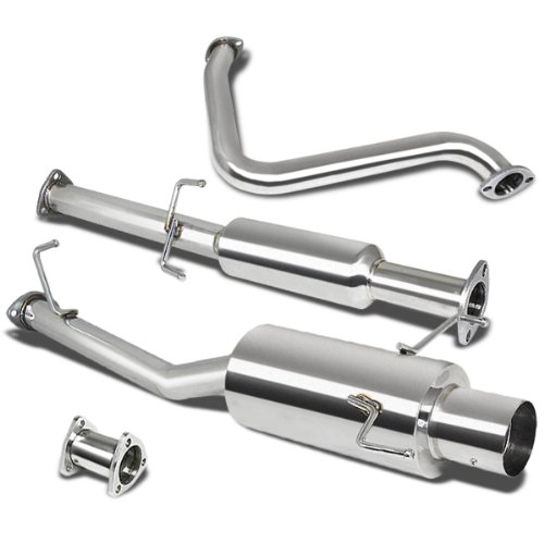 For Honda Prelude Catback Exhaust System 4 inches Tip Muffler - BB6 H22A4