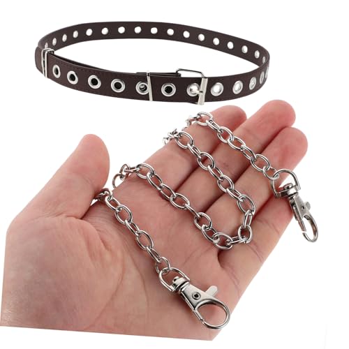 Unisex Punk Chain Belt Grommet Belt for Women Men Fashion Accessory for Dresses Jeans4