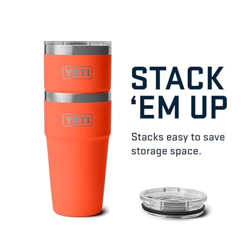 Image of YETI Rambler 20 oz Stackable Tumbler, Stainless Steel, Vacuum Insulated with MagSlider Lid