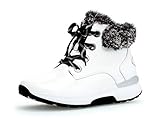 gabor stiefel weitschaft grau Gabor 36.805 rollingsoft Damen Stiefeletten,Plateaustiefeletten,Stiefelette,Stiefel,Boots,Halbstiefel,Plateau-Bootie,flach,Damen-Schuhe,Frauen,weiss (Mel.)(Weiß)