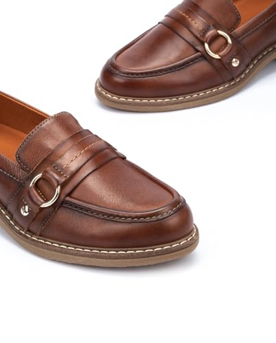 Image of PIKOLINOS Aldaya W6P3742 Women's Loafers - Premium Calfskin Leather Slip-On - Lightweight Comfort, Removable Insole, Medium & Wide Width Ergonomic Everyday Support