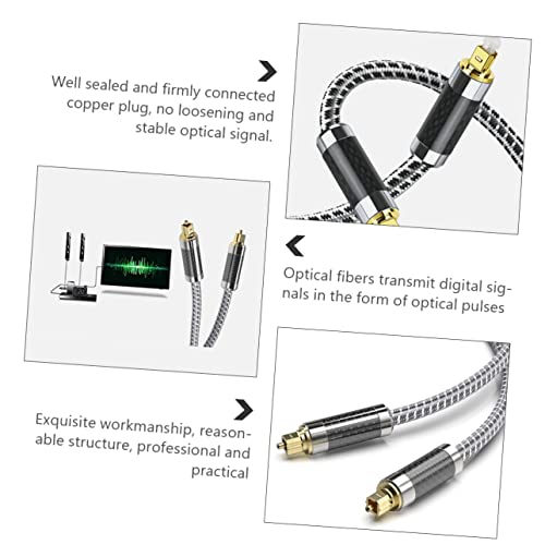 Cable de audio óptico flexible macho macho SHINEOFI para altavoces y amplificadores 4