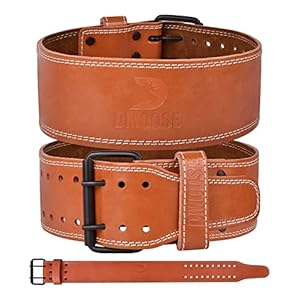 DMoose Weight Lifting Belt, 5 mm Thick & 4 Inch Wide Genuine Leather Gym belt, Improve Your Powerlifting Form…
