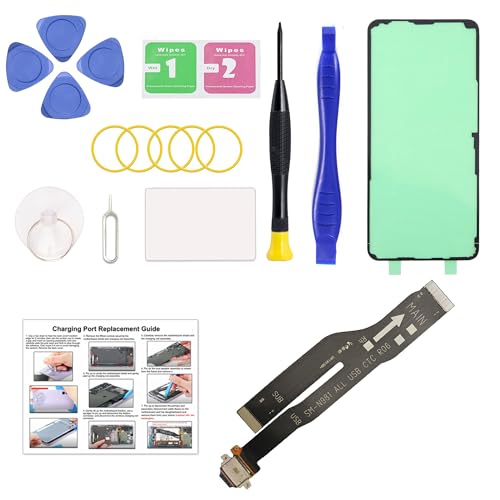 for Galaxy Note 20 5G USB Charging Board Port Replacement, SM-N981U SM-N981U1 Type C Dock Board Connector for Samsung Note 20 with Tools & Instruction
