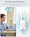 BREGINE WiFi Extender, WiFi Extender Signal Booster, WiFi Booster, Covers Up to 13888 Sq.ft and 150+ Devices, Dual Band Wireless Repeater, WiFi Repeater, WiFi Extenders Signal Booster for Home
