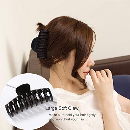 image for SUNCHARM Large Hair Claw Clip for Women, 4.3″ Jumbo Hair Clips Stron