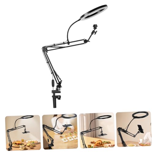 Soporte para Móvil Regulable con Luz de Transmisión Accesorio Escritorio Duradero 7