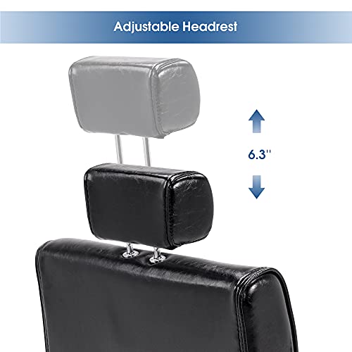 Barberpub Barber Chair Reclining Salon Chair For Hair Stylist, Antique Hair Spa Salon Styling Beauty Equipment 3127(Black) #TOP2