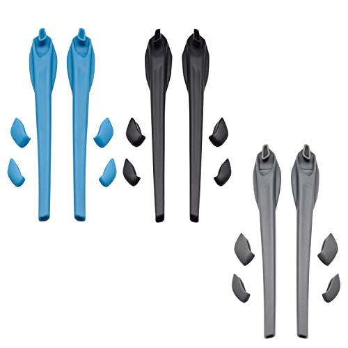 Pieds de rechange en silicone antiglisse pour lunettes Oakley Flak 2.0 XL - Kit multicolore