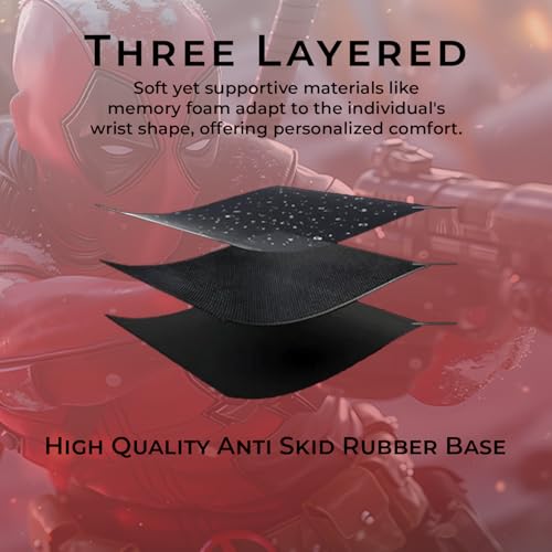 Image of BESTOR Gaming Mousepad with Precise Cut Edges Waterproof Surface & Non-Slip Rubber Base Gaming Mouse Mat for Laptop (60cm x 28cm)