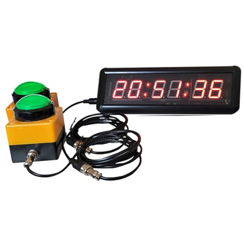Reloj despertador digital LED de gimnasio para controlar rutinas