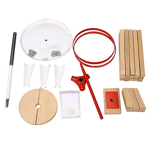 Veemuaro 3.17 Gallon/12L Fruit Wine Press, Solid Wood Basket Wine Making Press, Vintage Traditional Juicer, Manual Juice Cider Wine Making Press For Apple & Grape & Orange & Berry & Vegetables #TOP5