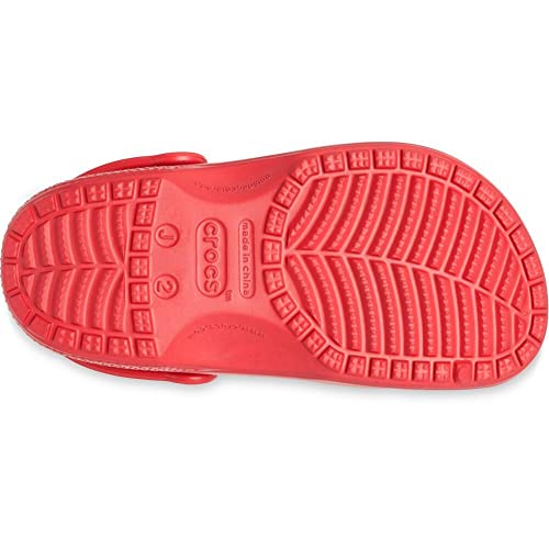 Image of Crocs Unisex Big Kid's Classic K Ppr Clog (Red, J2)