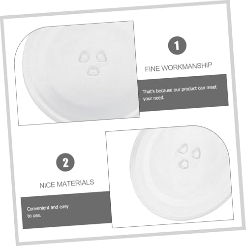 Plateau en verre pour micro-ondes idéal pour réchauffer vos plats