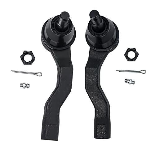 Image of Detroit Axle - 4pc Front End Control Arms Kit for 03-07 Infiniti G35, 03-09 Nissan 350Z, 2 Upper Control Arms 2 Outer Tie Rod Ends 2003 2004 2005 2006 2007 2008 2009 Replacement