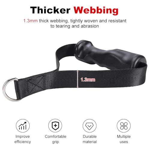 Image of PROBEROS Pull Up Rings, Back Training Straps, Metal Carabiners
