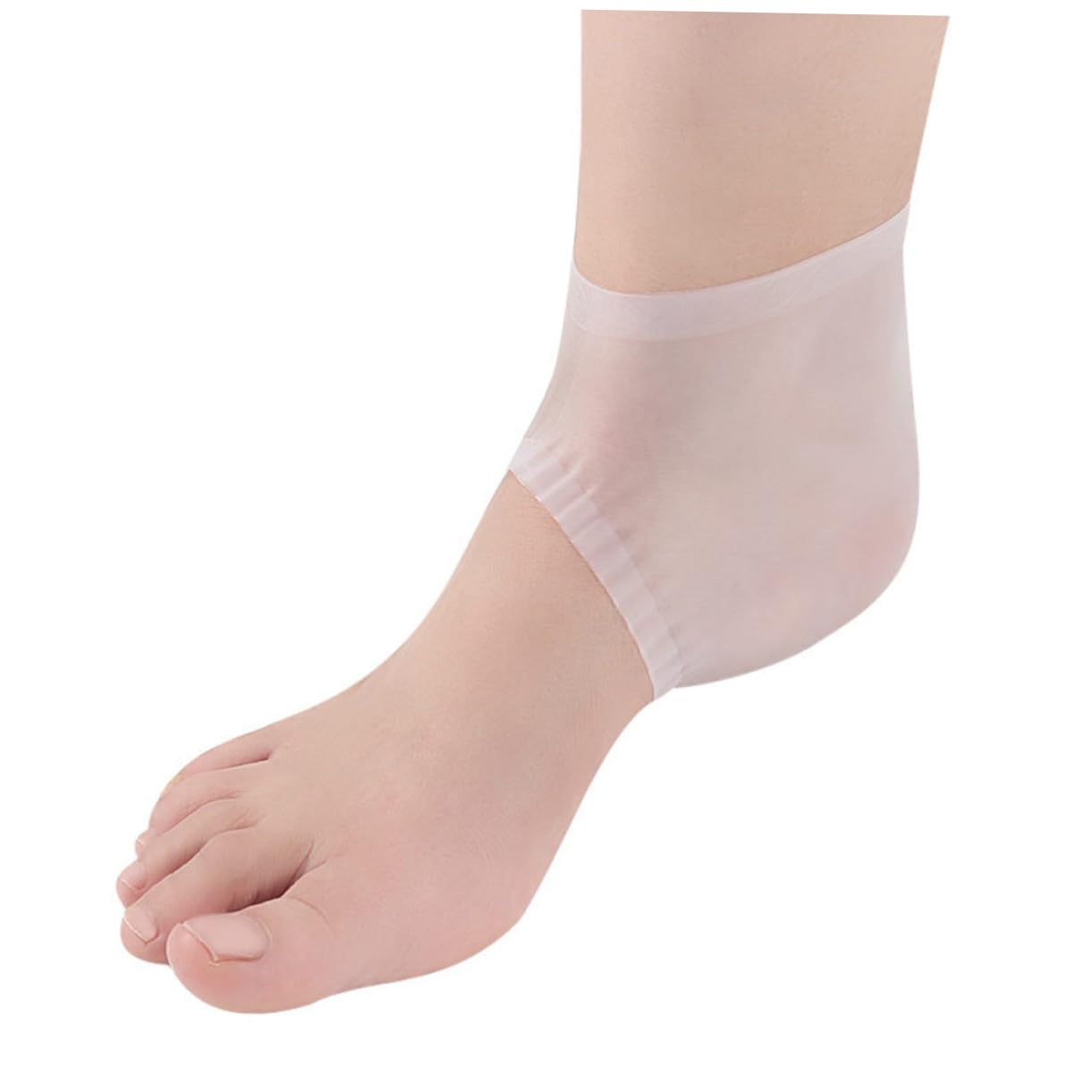 AUTSUPPL 1 Pair Anti-Slip Silicone Gel Socks for Crack Prevention Moisturizing Foot Heel Protectors