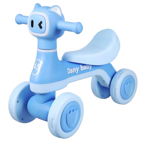 minkissy Coche Correpasillos para Meses con Ruedas Antivuelco Luces y Música Asiento Ergonómico Bicicleta sin para Entrenamiento de Equilibrio Regalo Primer Cumpleaños