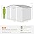 Outsunny 7' x 4' Outdoor Storage Shed, Garden Tool Metal Shed with Foundation Kit, Double Lockable Door, Air Vents and Sloping Roof, for Backyard, Patio, Lawn, Gray
