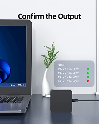 Ul Listed Ac Charger Compatible With Asus Zenbook 14 Q407Iq Q407I Q407 Q4071 Q304U Q304Ua Q304Uak Q304 Q407Iq-Br5N4 Q304Ua-Bbi5T10 13.3'' Laptop Model Power Supply Pa-1330-39 Ad883J20 Adapter Cord #TOP1