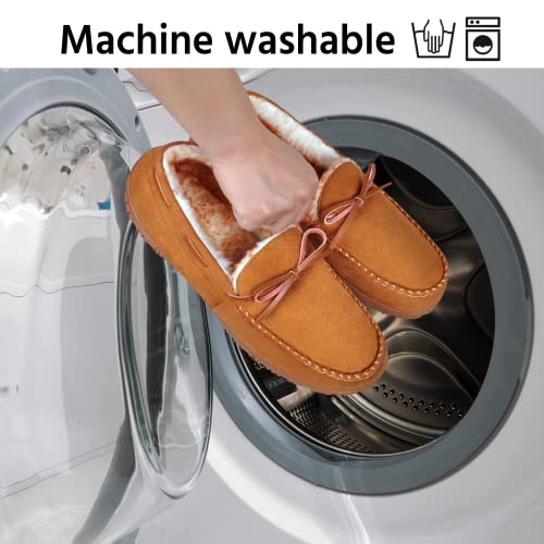 Image of MIXIN Mens Slippers Indoor Outdoor Memory Foam House Shoes Anti-Slip Moccasins Slippers for Men