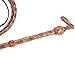 Bull Whip 06 Foot 16 Plaits Kangaroo Hide Leather Equestrian Bullwhip Leather for Sound Practice, Horse Handling & Costume Use