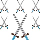 Xtlonbom 12 espadas inflables de 24 pulgadas, recuerdos perfectos para fiestas piratas, suministros de fiesta, decoraciones de cumpleaños, diversión en la piscina, accesorios de disfraz de cosplay y