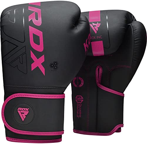 RDX Women Boxing Gloves, Pro Training Sparring, Maya Hide Leather, Muay Thai MMA Kickboxing, Adult...