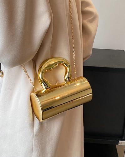 Bolso de mano acrílico plateado para mujer miniatura 2