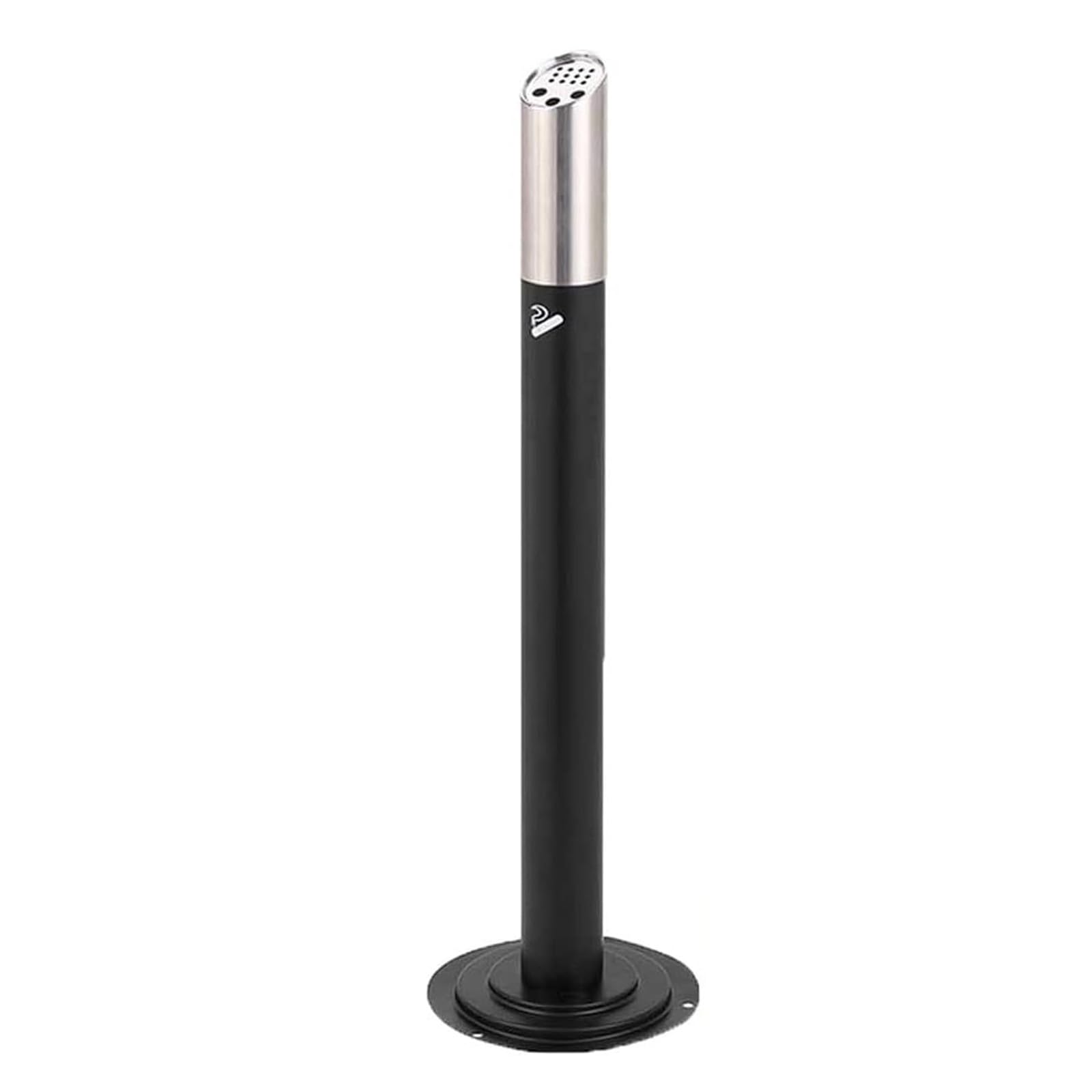 Cenicero De Pie para Exteriores, 99,8 Cm (39,3 Pulgadas), De Acero Inoxidable, con Depósito Interior Extraíble, para Patios Y Espacios Comerciales, Color Negro. Black