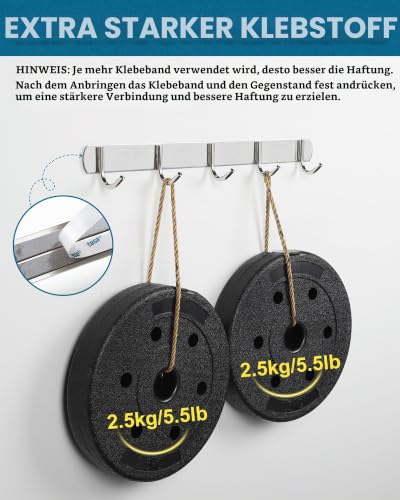 Emitever Doppelseitiges Klebeband Heavy Duty, 11 m x 10 mm – Ansicht 3