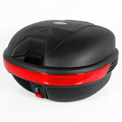 Amazon | バイク用 30L 大容量 リアボックス トップケース ベース付 無